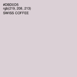#DBD0D5 - Swiss Coffee Color Image